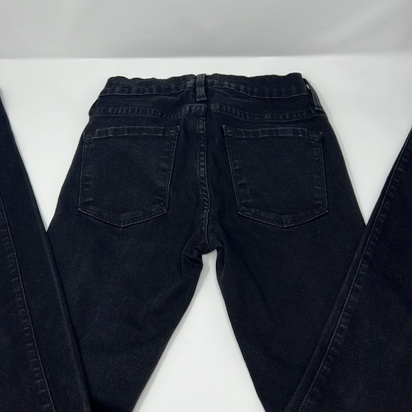 FRAME Denim Le Skinny de Jeanne Size 24 Black - Picture 2 of 6